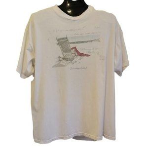 vtg t shirt chincoteague island eastern shore va white xxl beach d morgan 1993